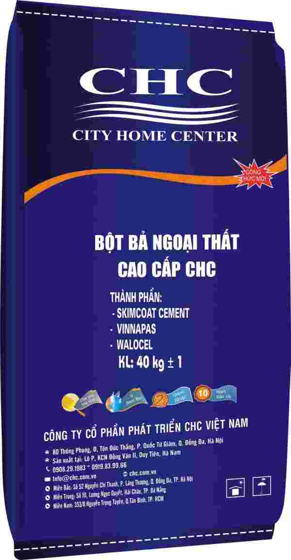 BỘT BẢ CHỐNG THẤM NGOẠI THẤT CAO CẤP CHC 40KG